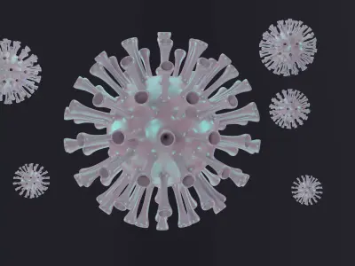 Corona Virus 3D model Free 3D model