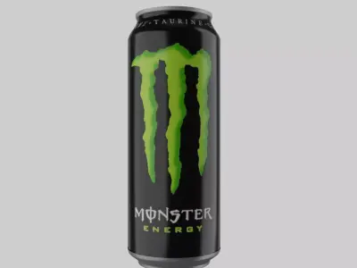 Monster Drink Low-poly 3D model