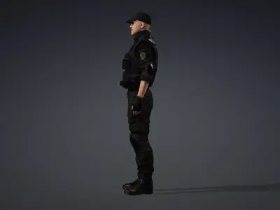 SWAT Commando Character 3D model