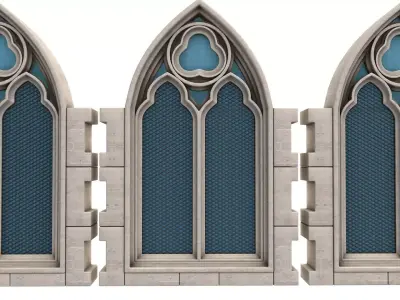 Gothic Window 3D model