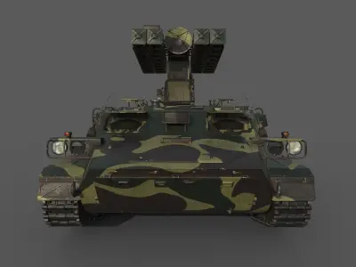 High Poly SA-13 Gopher CAMO 3D model