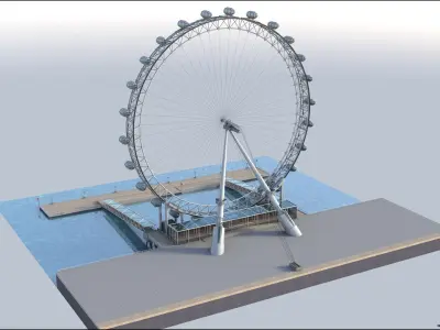 London Eye 3D model buy