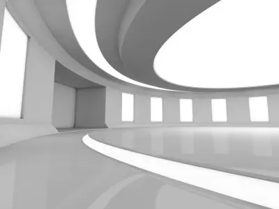 Modern Empty Room 3D model