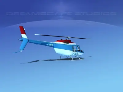 Bell 206 Polis 3D model