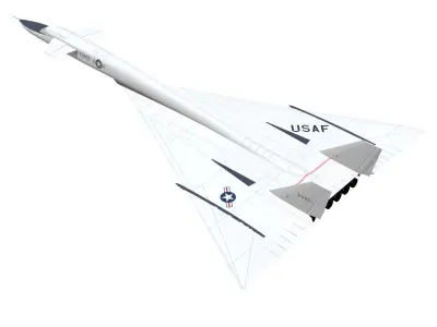 North American XB70 Valkyrie 3D model