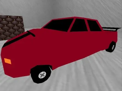 Sports Car Low-poly 3D model