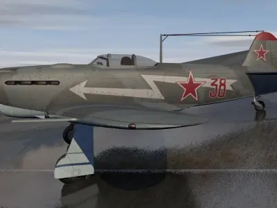 Yakovlev Yak-1B 3D model