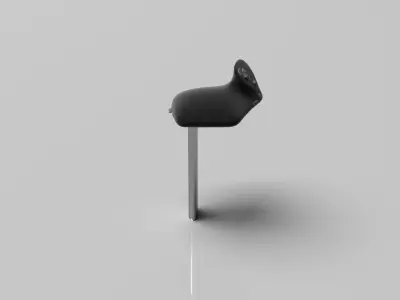 Throttle grip for fighter jet 3D model