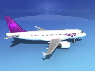 Airbus A319 Tango 3D model