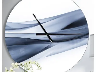 Oversized Glittering Light Wall Clock Free 3D model