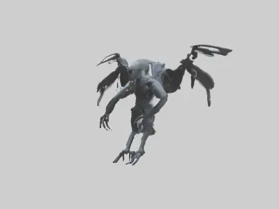 Deadly phantom model Low-poly 3D model