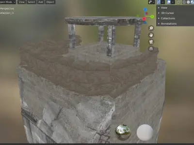 bunker Low-poly 3D model