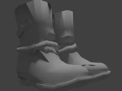 Strappy Boots Free low-poly 3D model
