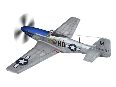 North American P-51D Mustang - Petie 2nd 3D model