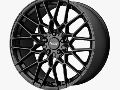 American Racing AR927 Barrage Wheel Satin Black Mustang 3D model