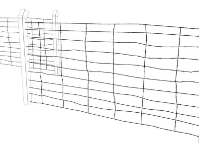 Berlin Wall Old Fence Element 3D model