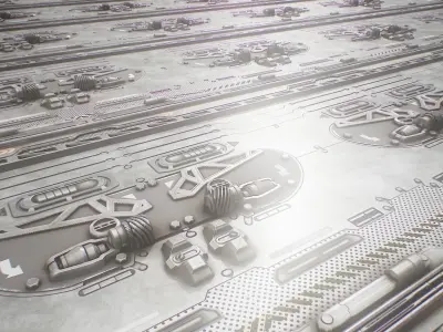 PBR Sci-Fi Texture Pack 14 Low-poly 3D model