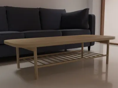 Coffee Table IKEA LISTERBY Free 3D model