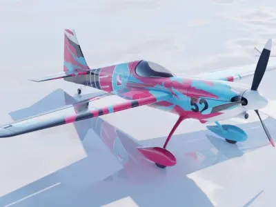 High Quality Zivko Edge 540 Abstract Racing Livery 3D model