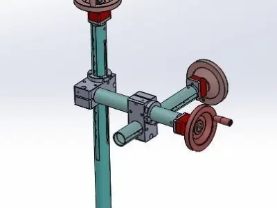 XYZ axis fine-tuning handle 3D model