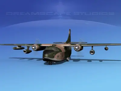 Fairchild C-123K Provider V09 3D model