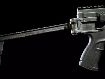 PBR - VZ-58 Tactical Assault Rifle - Game-Ready 3D Asset Low-poly 3D model