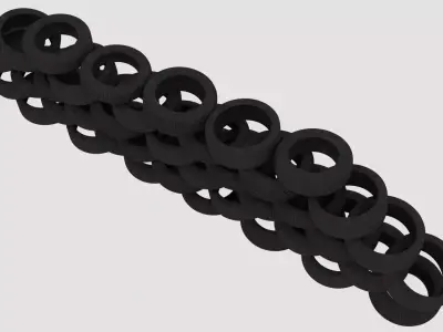 tires pile 2 3D model