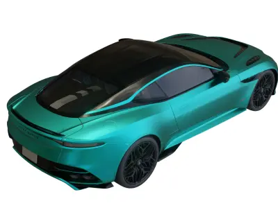 Aston Martin DBS Superleggera Low-poly 3D model