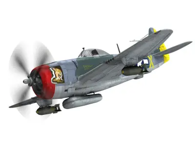 Republic P-47M Thunderbolt - Josephine 3D model