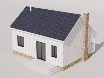 Modern Cabin House S1 Free 3D model