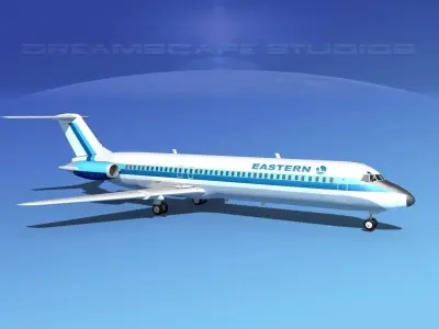 Douglas DC-9-40 Eastern Airlines 1 3D model