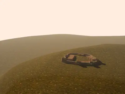 TROY I circular fortification 3D model