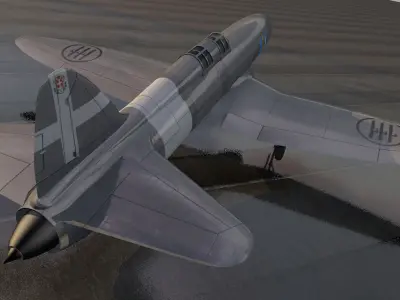 Caproni Campini N-1 3D model