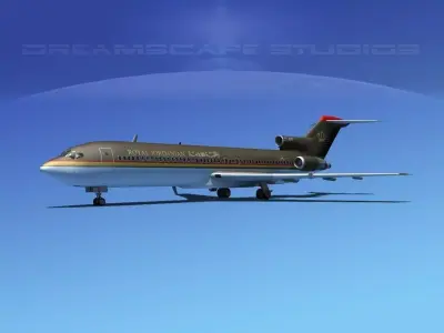Boeing 727-200 Royal Jordanian 3D model