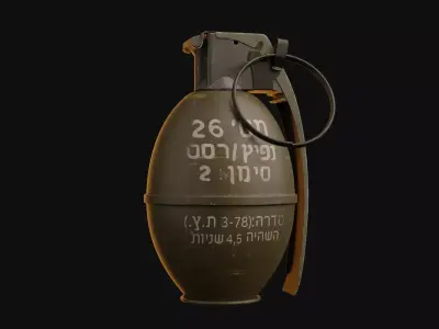 Israel M26 Grenade - Used 3D model