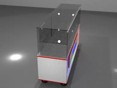Shop or store display showcase Free low-poly 3D model