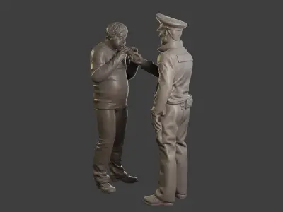 Male Slovac Traffic Police STP 007 3D print model