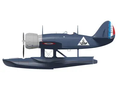 Loire210 fighter plane 3D model