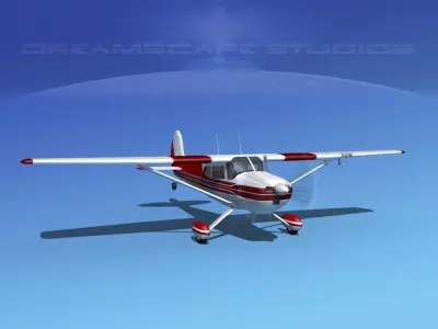 Cessna 170 V04 3D model