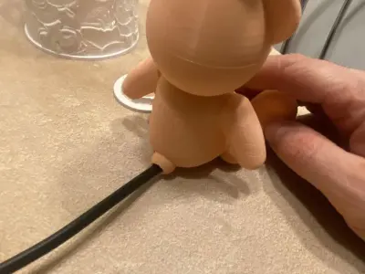 Teddy bear lithophane lamp commercial use license 3D print model