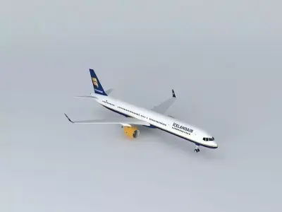 Icelandair Boeing 757 300W EDIT Free 3D model