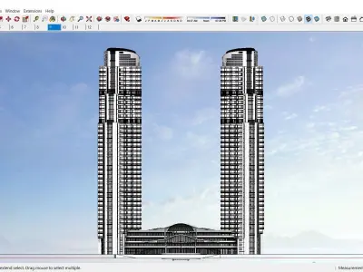 Sketchup Office building J5 3D model