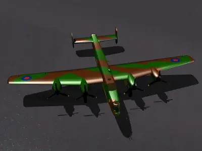 Handley Page Halifax Prototype Free 3D model