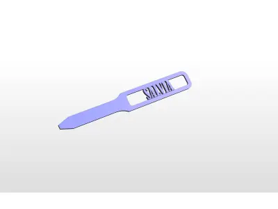 Salvia 3D Garden Marker 3D print model