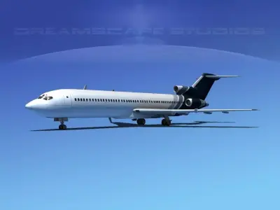 Boeing 727-200 Corporate 6 3D model