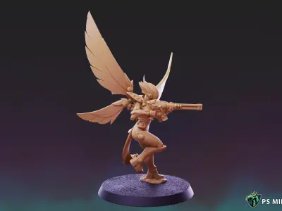Galaxy Elves - Female Vengeful Wasps Pose 4 3D print model