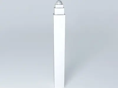 Mostar Cathedral Tower Free 3D model