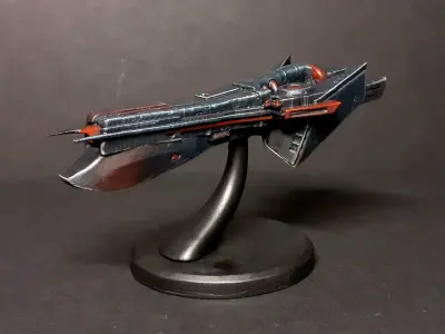 Battle Cruise Spaceship 3D print model