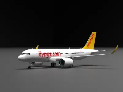 Airbus A320 NEO Pegasus Livery 3D model