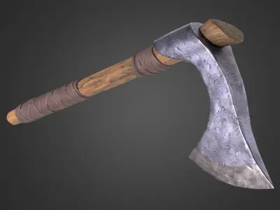 Francisca Axe Free low-poly 3D model